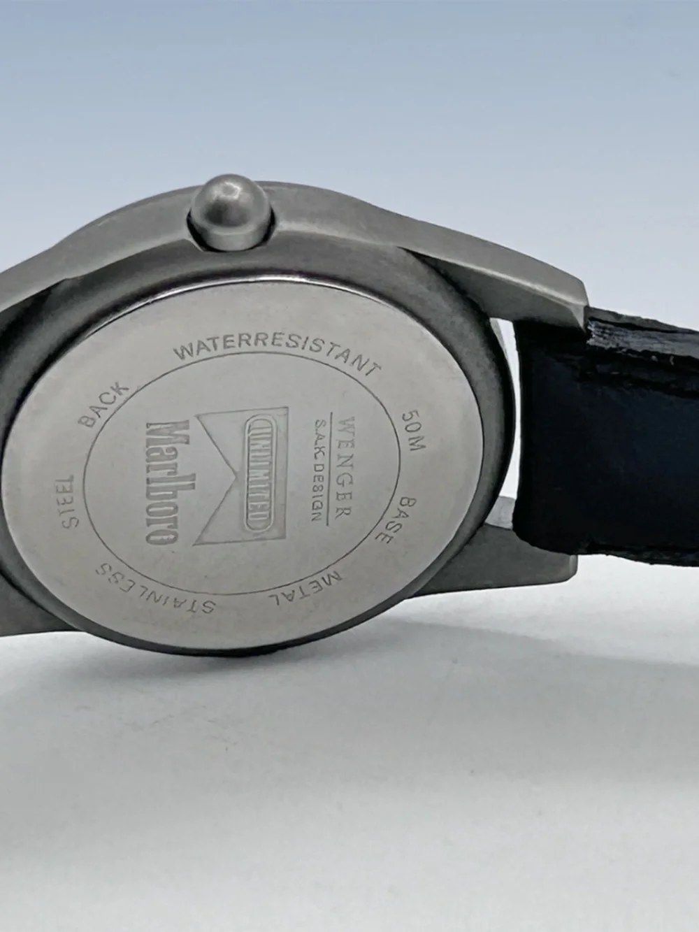 WENGER Swiss Army Marlboro Unlimited Vintage 1990's Promo Watch 29mm MINT